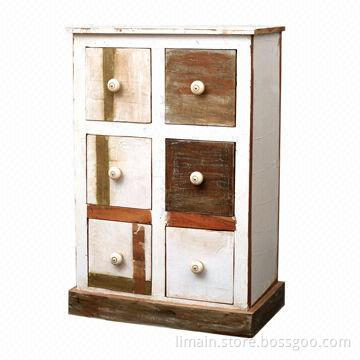 Rustic Pillbox Set of Drawers, Sized 27 x 15 x 41-inch